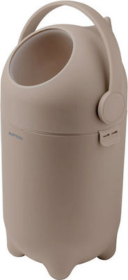 Nattou Diaper Disposal Bin Brown 1pcs