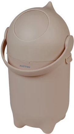 Nattou Diaper Disposal Bin Brown 1pcs