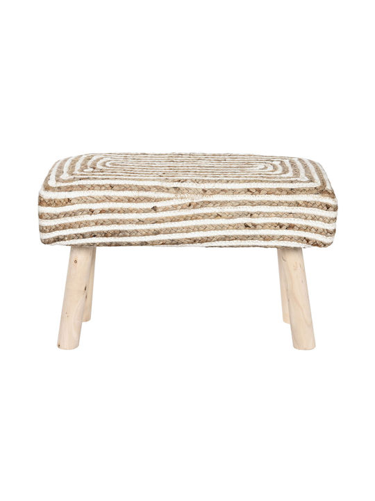 Stool Footstool Wicker 31x38x60cm