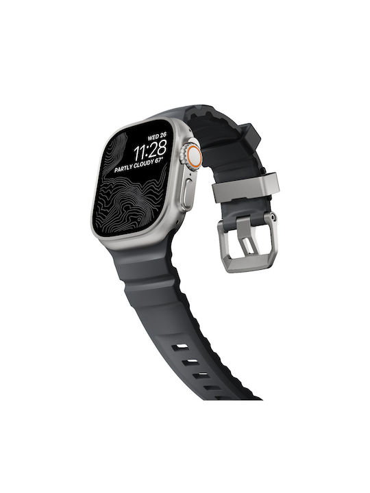 Nomad Rocky Point Каишка Черен (Apple Watch 44/45/46mm/Ultra 49mm)