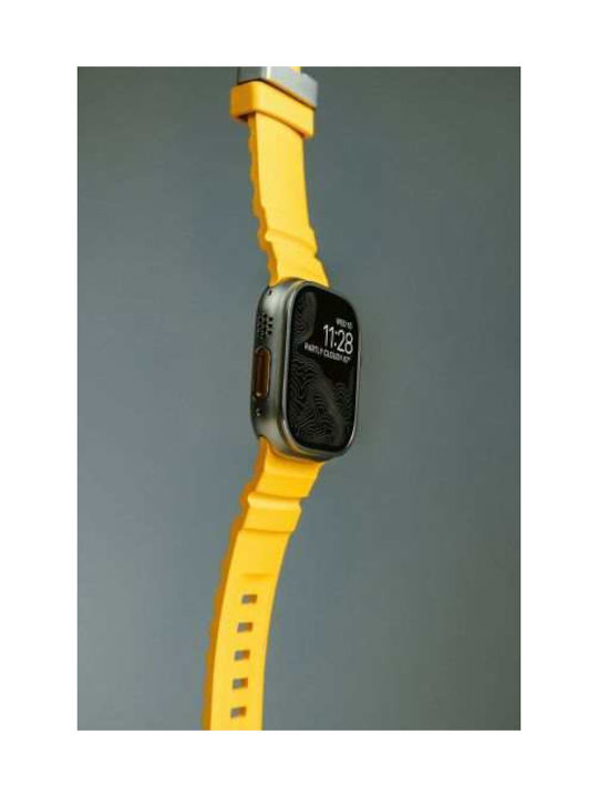 Nomad Rocky Point Каишка Жълт (Apple Watch 44/45/46mm/Ultra 49mm)