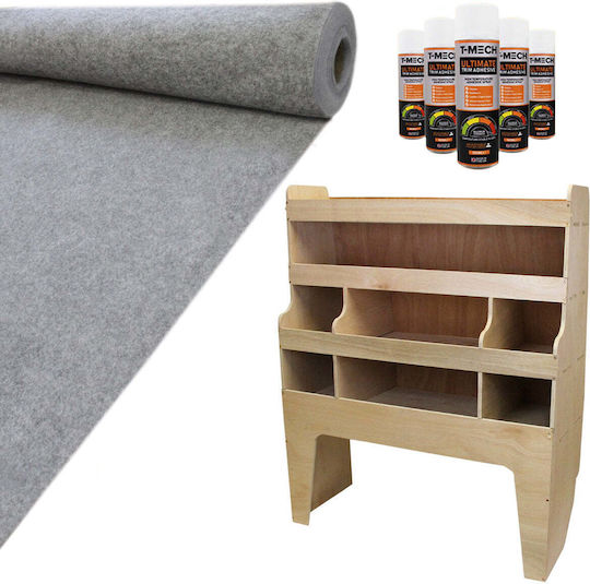 11sqm Smoke Grey Van Lining & Vw Transporter Racking Unit