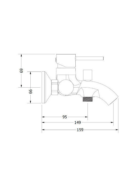 Viospiral Etna Mischung Bade- / Duscharmatur Badewanne Bronze