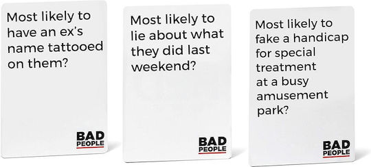 Разширение на играта Bad People White за 3-10 играчи 17+ години (EN) Dyce Games