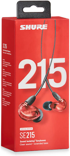 Shure In-ear headphones In Ear Red SE-215 RD