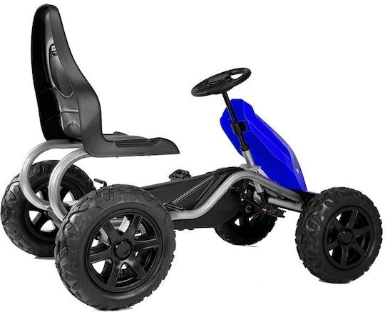 Kids Foot-to-Floor Go Kart One-Seater with Pedal Blue