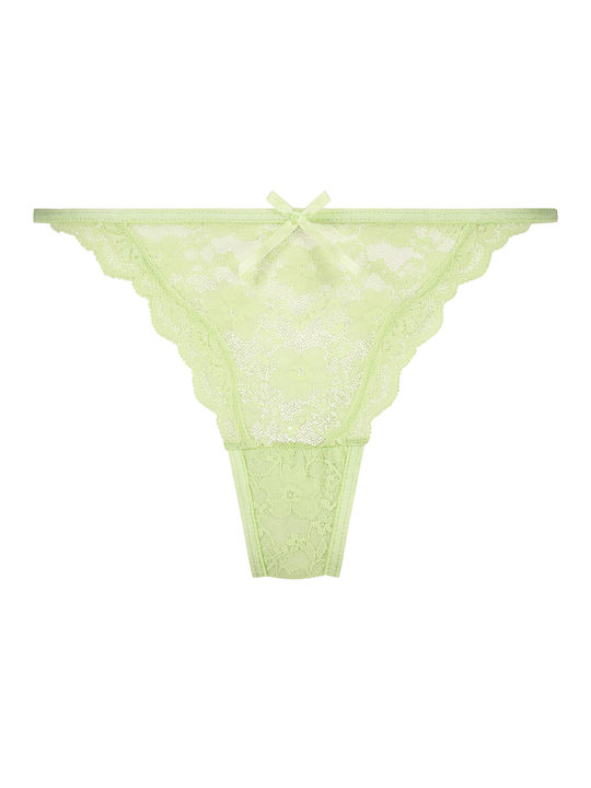 Hunkemöller Women's String with Lace Green