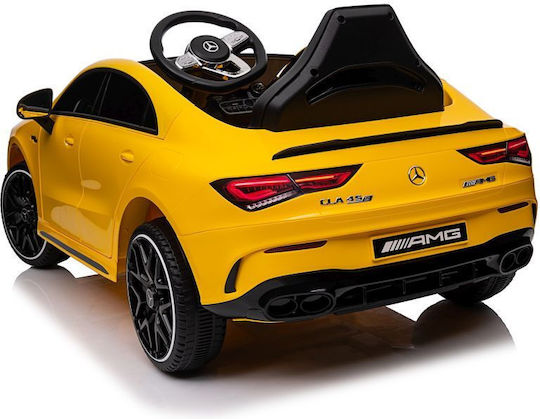 Kinder Auto Einsitzer mit Fernbedienung Mercedes CLA 45s AMG Gelb