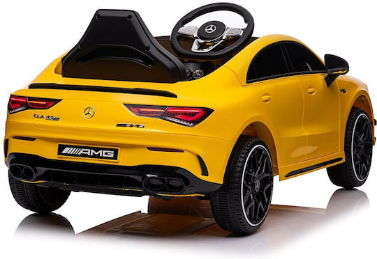 Kinder Auto Einsitzer mit Fernbedienung Mercedes CLA 45s AMG Gelb