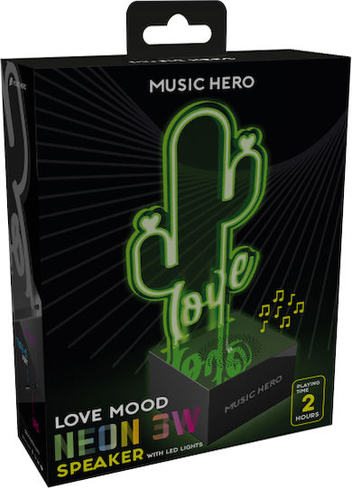 SBS Music Hero Ηχείο Bluetooth 3W με Διάρκεια Μπαταρίας έως 2 ώρες Love
