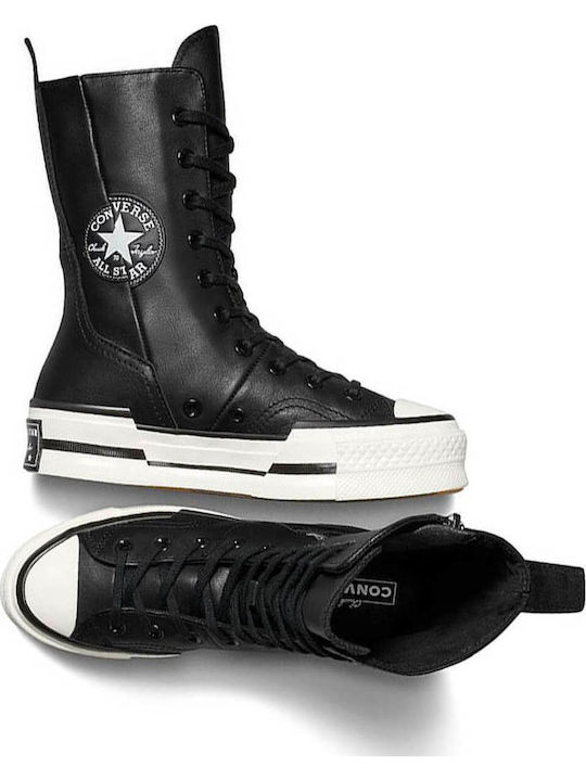 Chuck 70 Plus Xhi Flatforms Boots Black / Egret