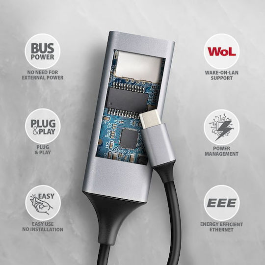 Axagon USB Network Adapter with Wired Ethernet Connection v1