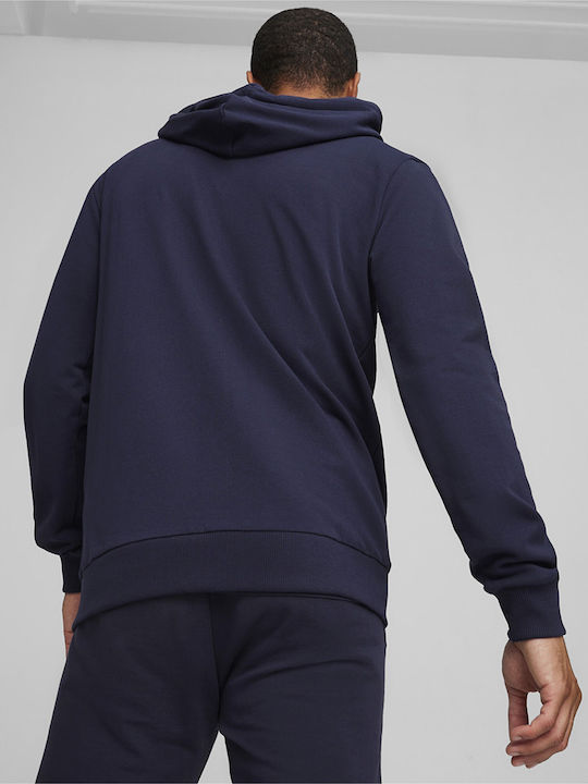 Puma Men's Sweatshirt with Hood Blue Navy