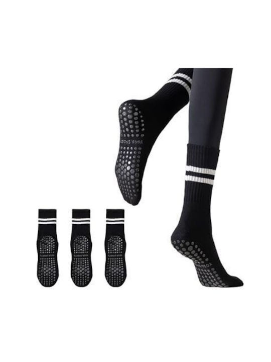Non-Slip Athletic Socks Yoga Sports Yoga & Pilates Black