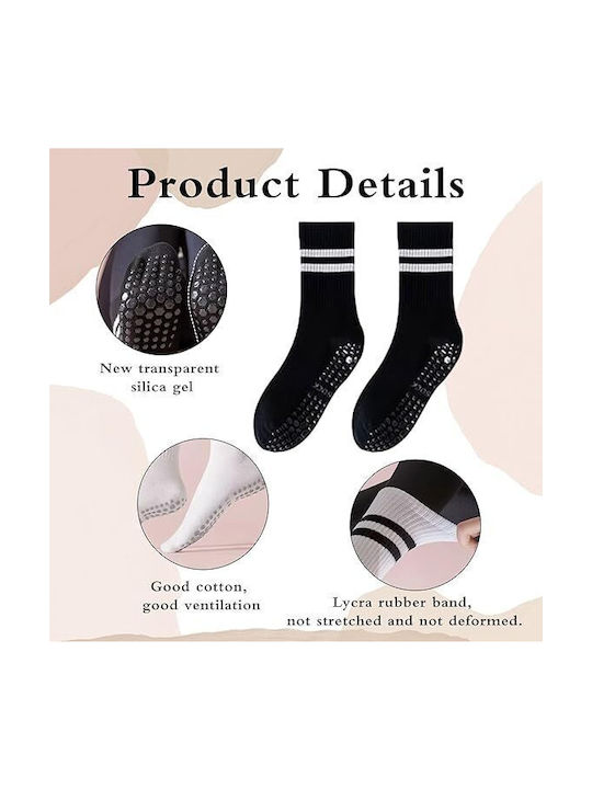 Non-Slip Athletic Socks Yoga Sports Yoga & Pilates Black