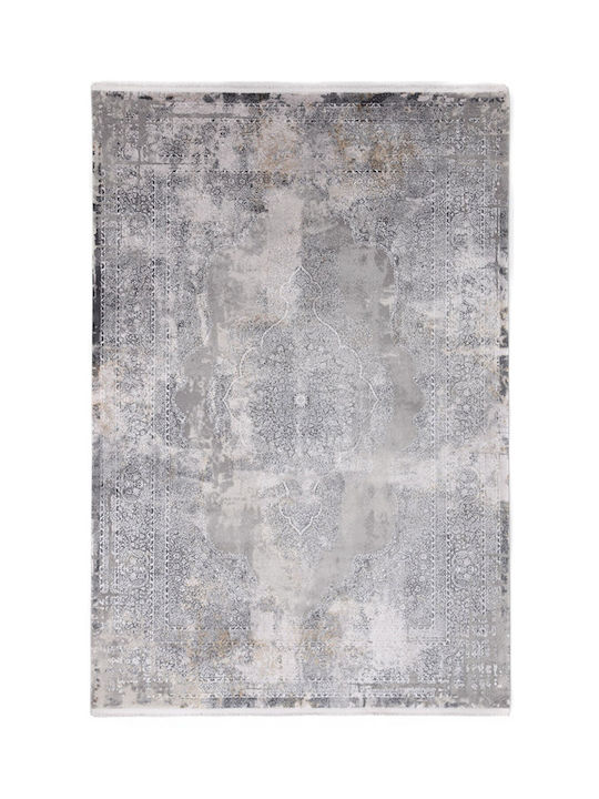 Royal Carpet Bamboo Rug Rectangular Silk L.Grey Anthracite