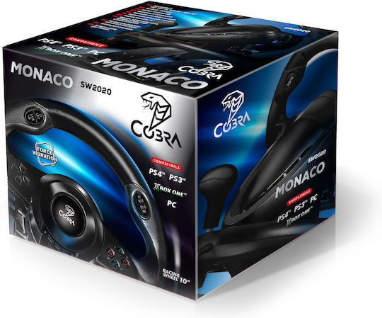 Cobra SW2020 Steering Wheel with Pedals for PC / PS3 / PS4 / XBOX One