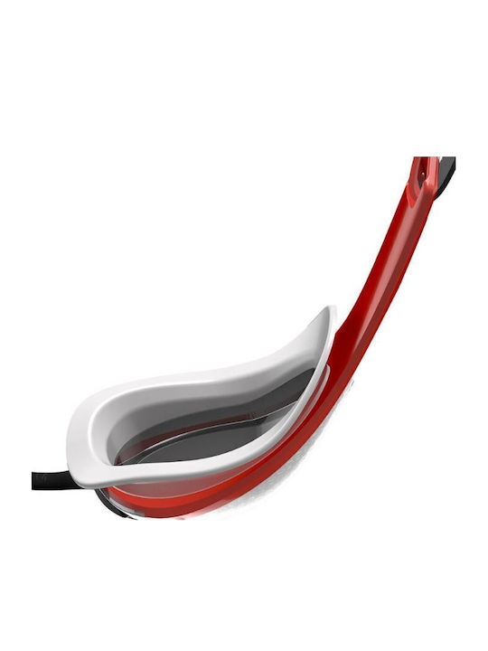 Speedo Fastskin Pure Focus Swimming Goggles Adults with Anti-fog Lenses Red