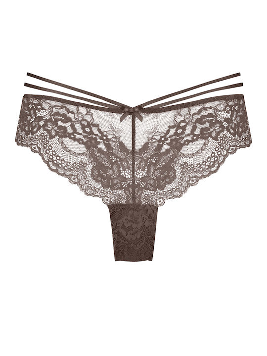 Hunkemöller Damen Brasilien mit Spitze Peppercorn