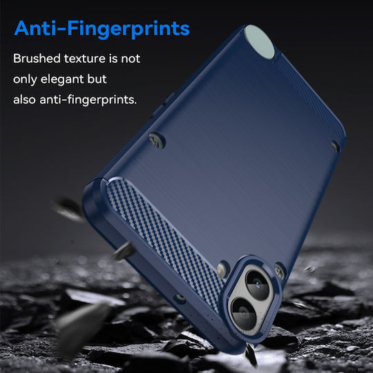 Techsuit Carbon Back Cover Silicone Blue (Nothing CMF Phone 1)