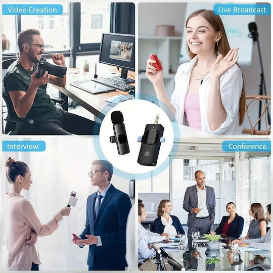 Apexel Μικρόφωνο USB Πέτου, Clip On για Κινητό