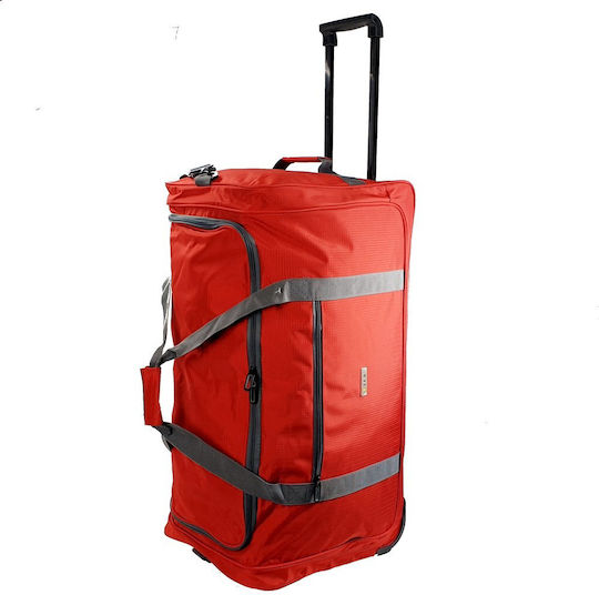 RCM Sack Voyage 54lt Red with Wheels Fabric L62xW23xH38cm