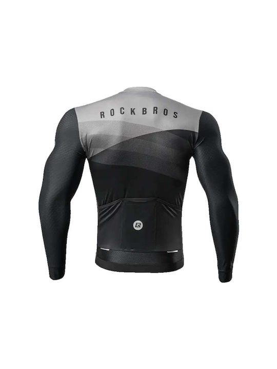 Rockbros Männer Lange Ärmel Fahrradtrikot Schwarz