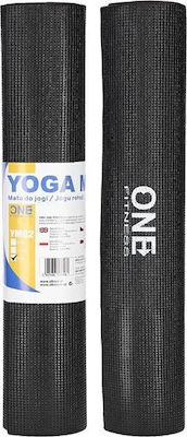 Yoga/Pilates Mat Black (183x61x0.6cm)