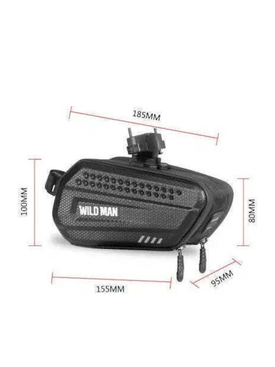 Wildman ES7 Τσαντάκι Σέλας Ποδηλάτου 1.2lt 1,2L Μαύρο
