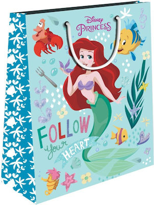 Disney Princess Glitter Paper Gift Bag 33x10x45cm 2 Designs 564058