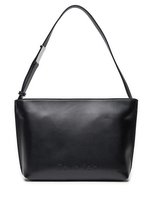 Calvin Klein Set Leather Women's Bag Tote Hand Black