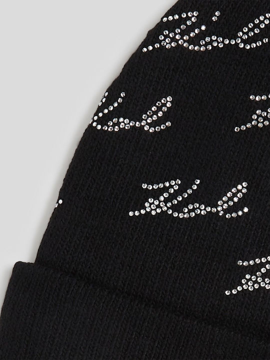 Beanie Beanie Knitted in Black color