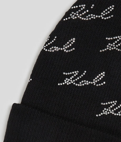 Beanie Frauen Beanie Gestrickt in Schwarz Farbe
