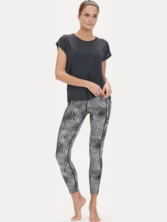 Damen Sportlich T-Shirt Black