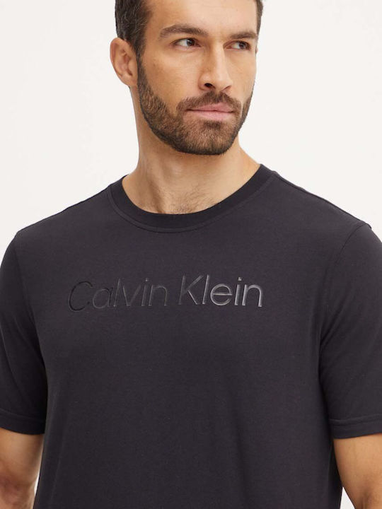 Calvin Klein Ανδρικό Αθλητικό T-shirt Κοντομάνικο Black