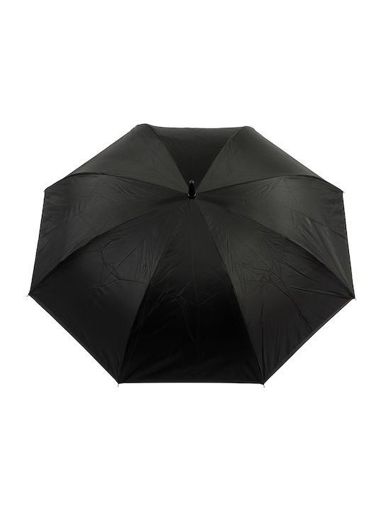 Rezistent la vânt Umbrelă de ploaie Compact Neagră BGD8681126434584