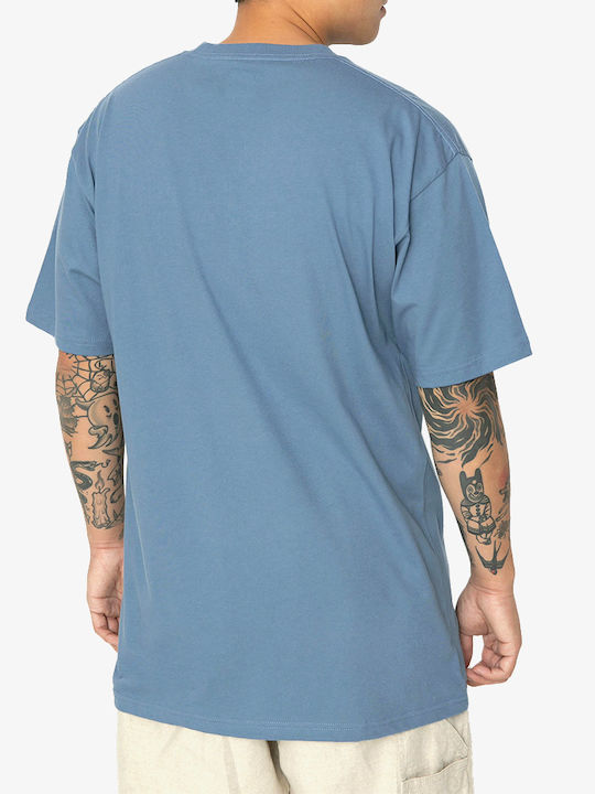 Vans Left Chest Men's Short Sleeve Blouse Bluestone