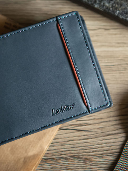 Leather Men's Wallet Classic with RFID Tabac Brown
