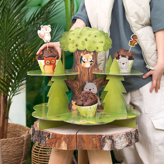 Party Pal Cupcake Stand Forest Friends