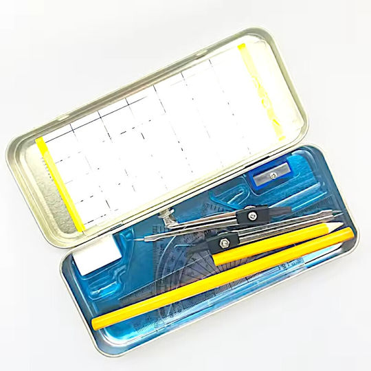 13-Piece Metal Pencil Case Set 6sxo638
