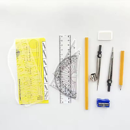 13-Piece Metal Pencil Case Set 6sxo638