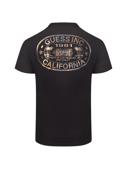 Guess Neck Тениска BLACK