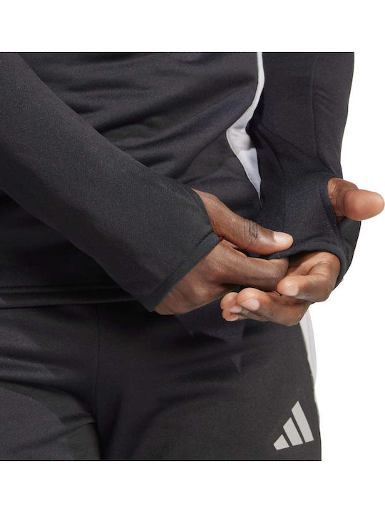 Tiro 24 Aeroready Athletic Long Sleeve Black Blouse
