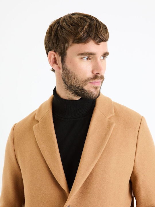 Fubiais Men's Coat Camel