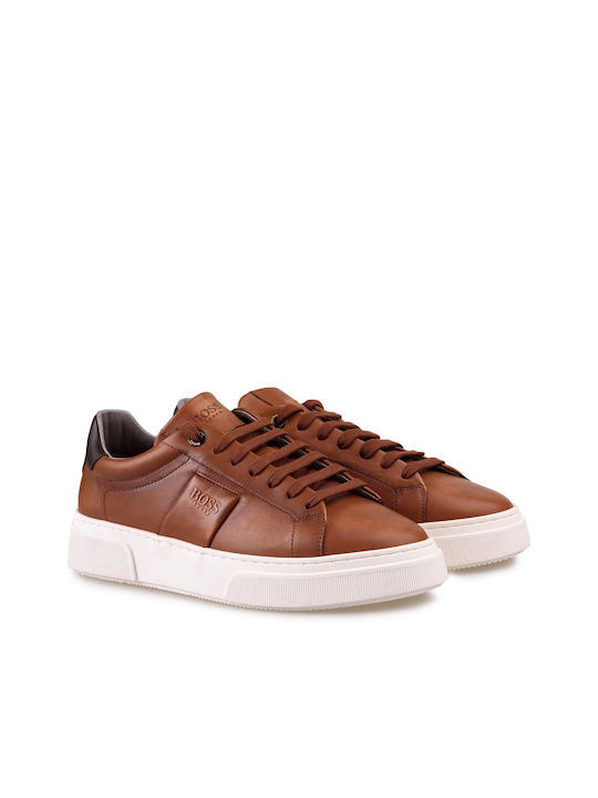 Boss Shoes Herren Sneakers Cognac