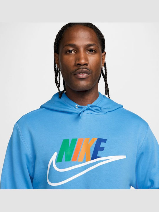 Club Sweatshirt mit Kapuze Hellblau