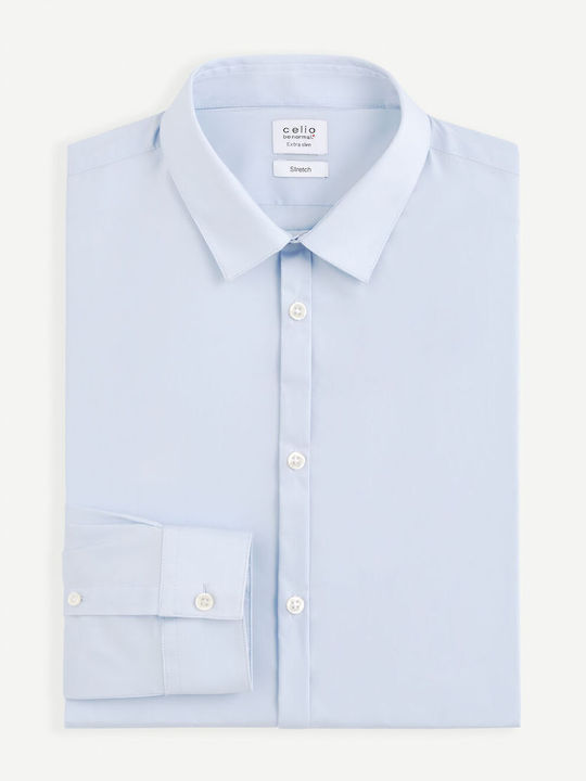 Baumwolle Hemd Light Blue