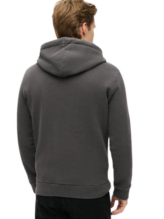 Superdry D1 Ovin Herren Sweatshirt mit Kapuze Blackboard