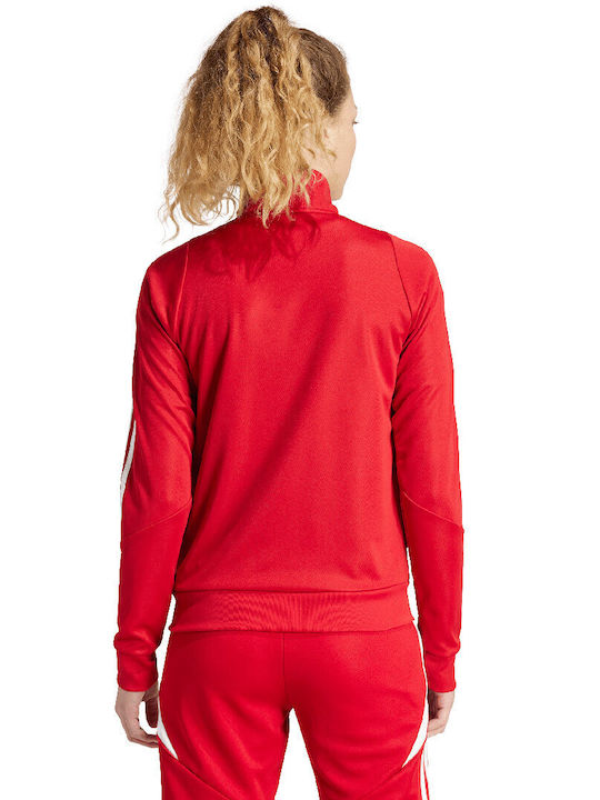 Adidas Tiro 24 Training Damen Jacke in Rot Farbe