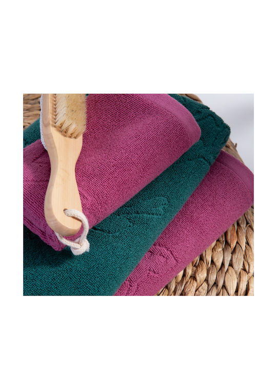 Nef-Nef Homeware Hand Towel Premium Birds 30x50cm Rose Weight 550gr/m²